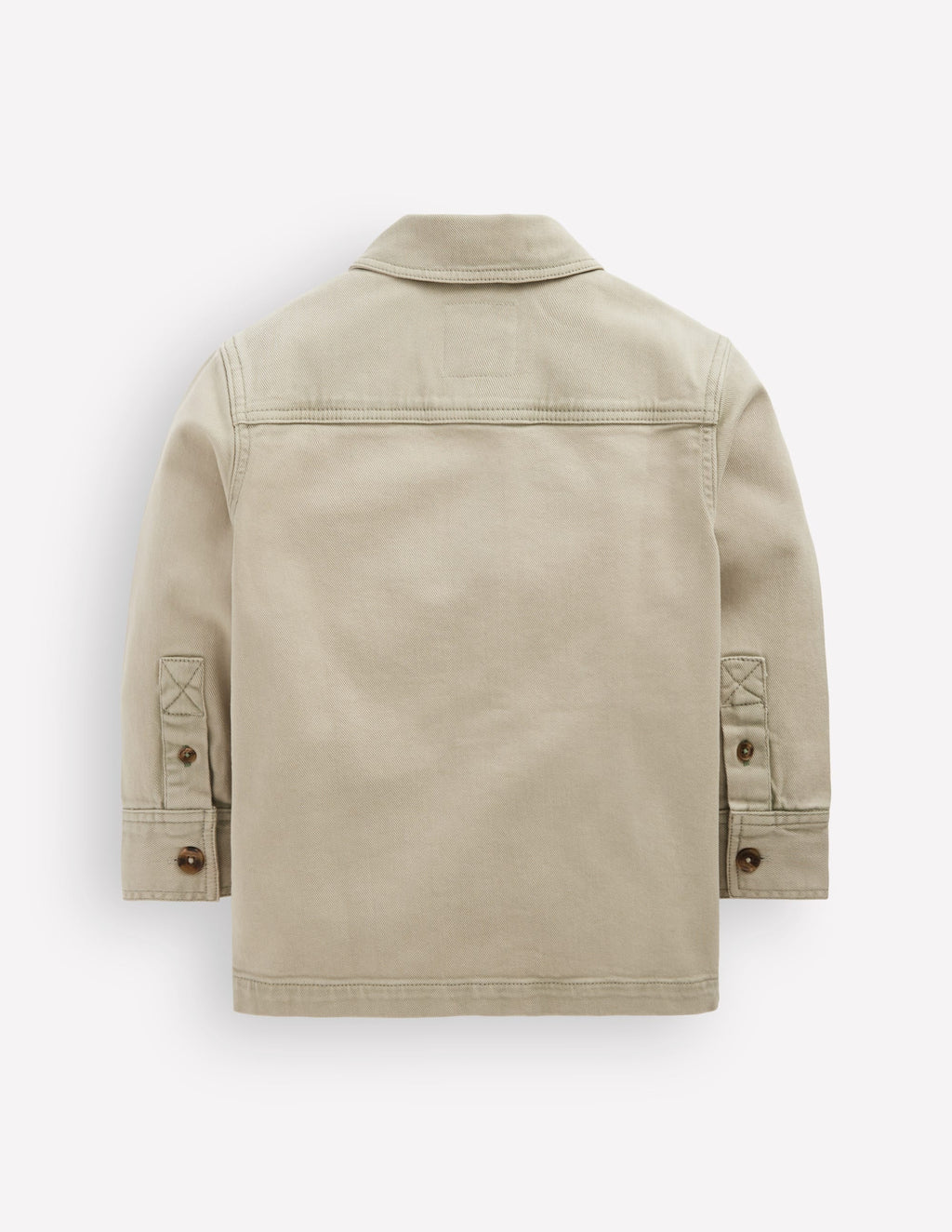 Cotton Front Pocket Overshirt-ACID WASH GREEN
