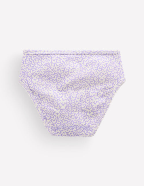 7-Pack Underwear-Purple Butterflies