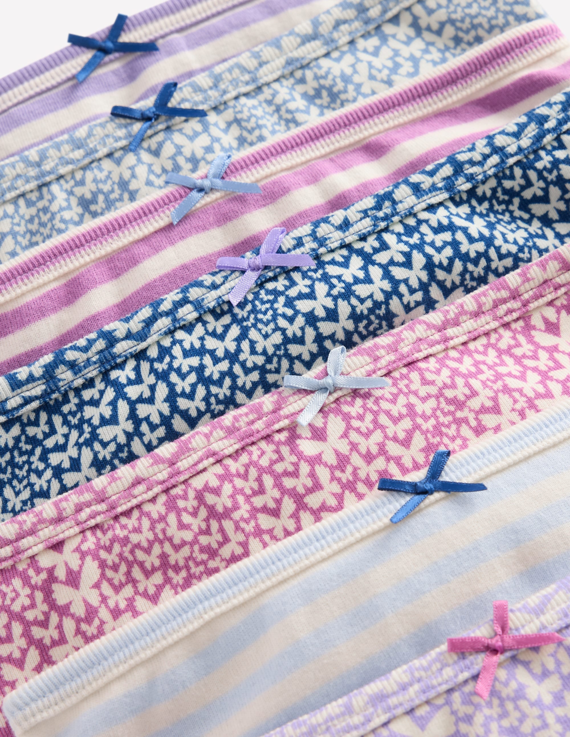 7-Pack Underwear-Purple Butterflies