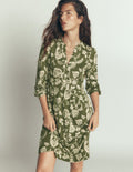 Naomi Relaxed Jersey Dress-Brunswick Green, Meadow