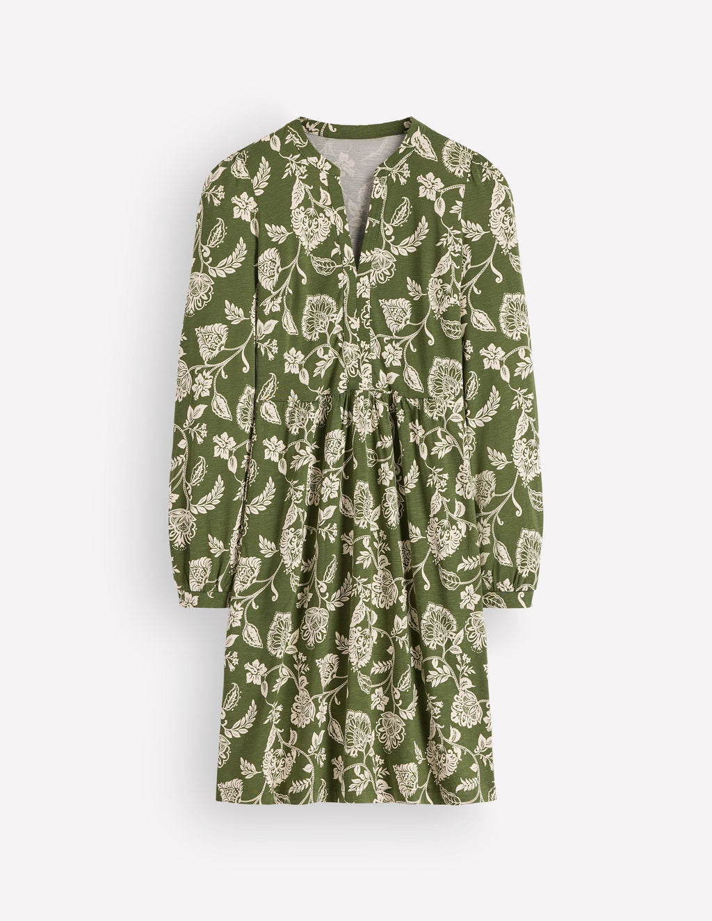 Naomi Relaxed Jersey Dress-Brunswick Green, Meadow