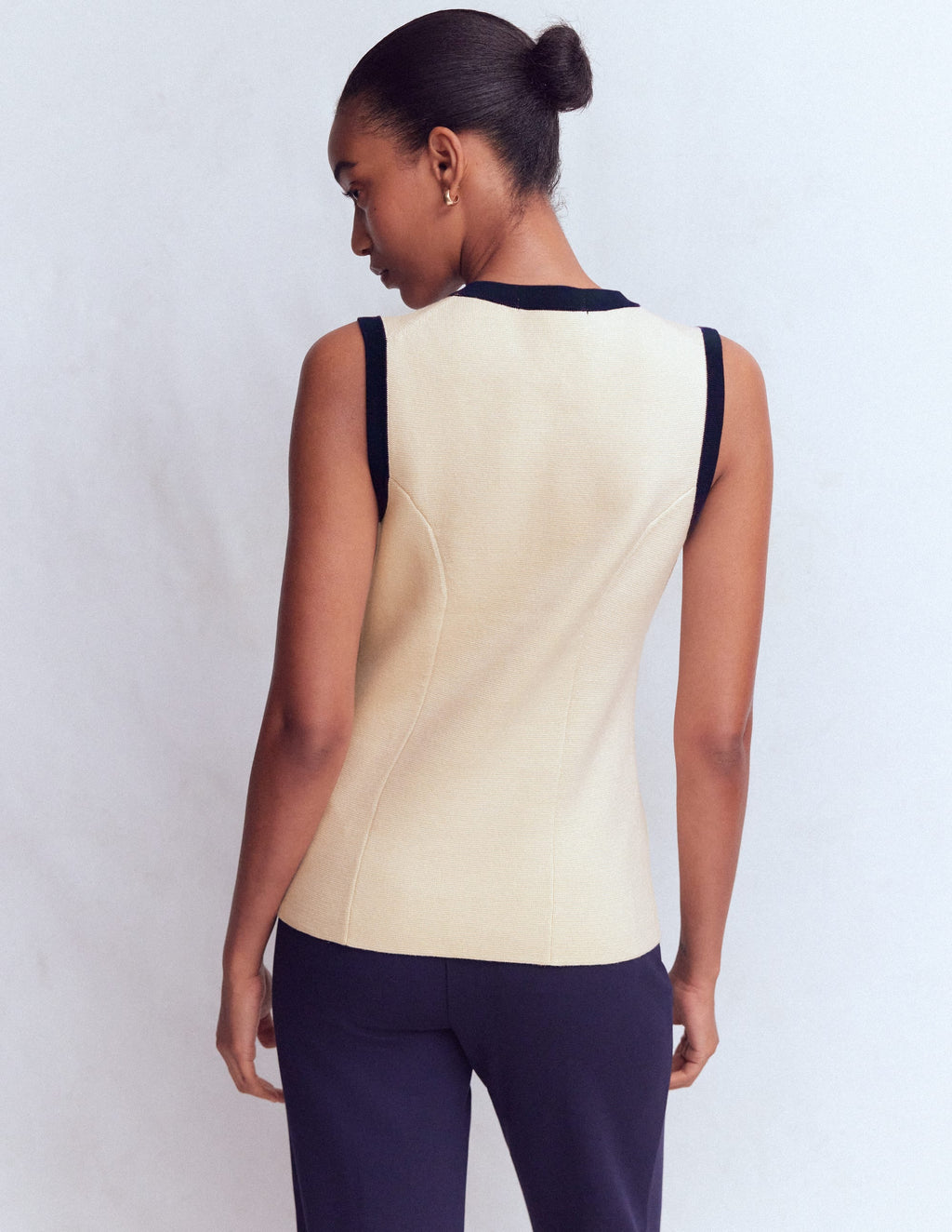 Crew Milano Waistcoat-Ivory