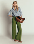 Belgravia Ponte Pants-Forest Green
