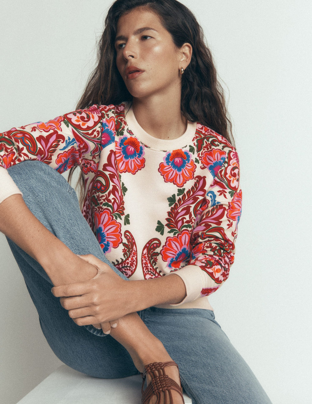 Emi Printed Sweatshirt-Multi, Bohemia Dream